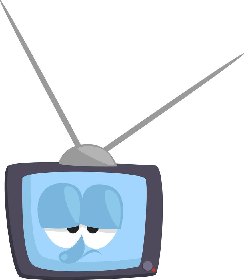 Old television ,illustration,vector on white background vector