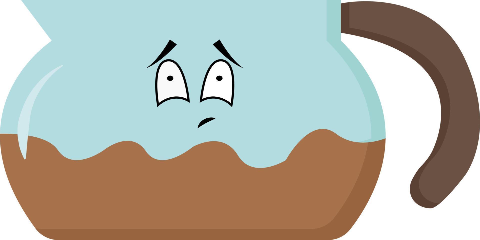 Coffee, illustration, vector on white background.