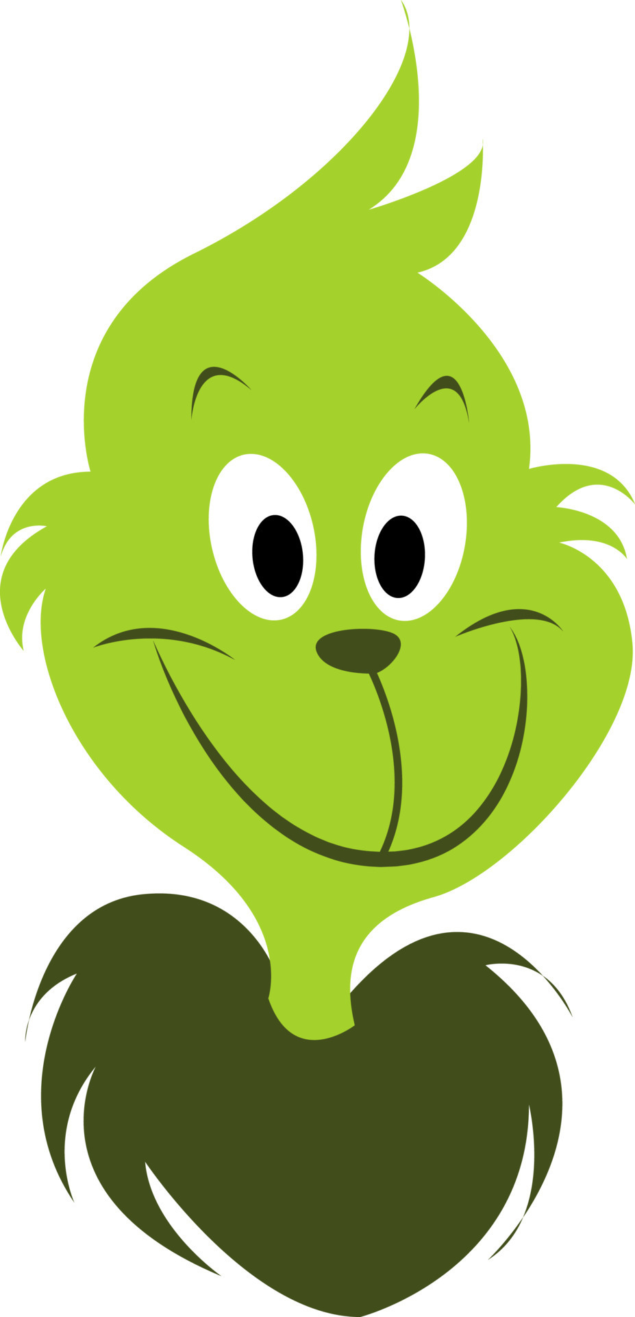 Green grinch, illustration, vector on white background. 13683743 Vector
