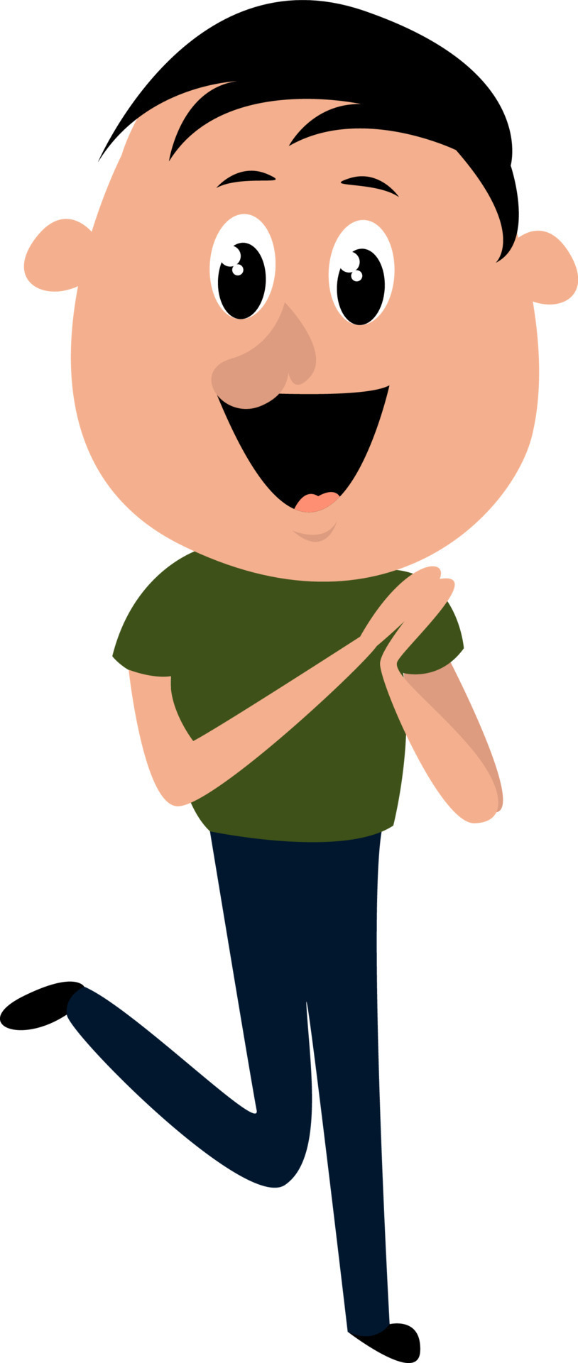 Happy Man Illustration Vector On White Background 13683781 Vector Happy Man Illustration Vector On White Background 13683781 Vector