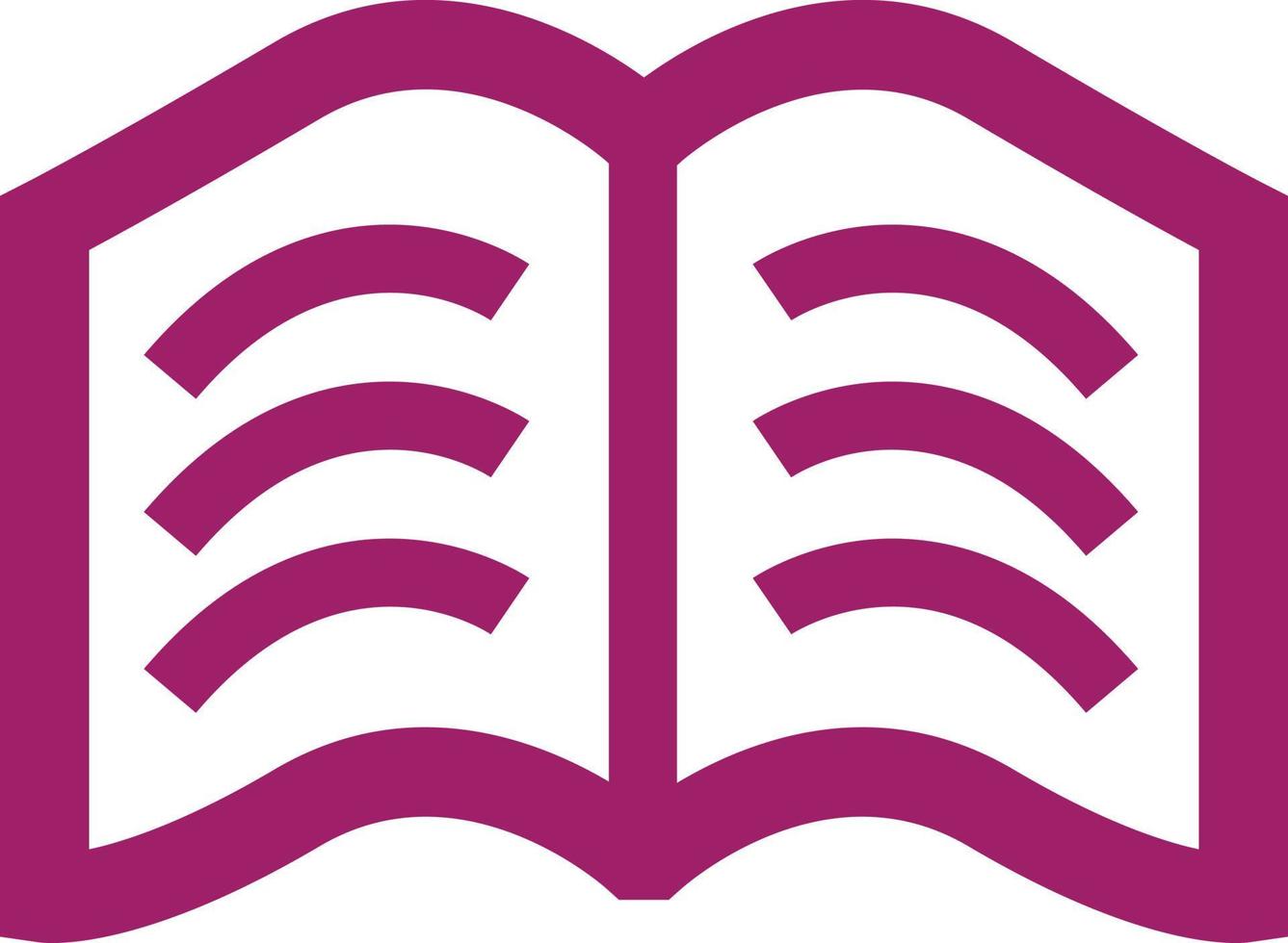Pink book, illustration, vector on a white background.