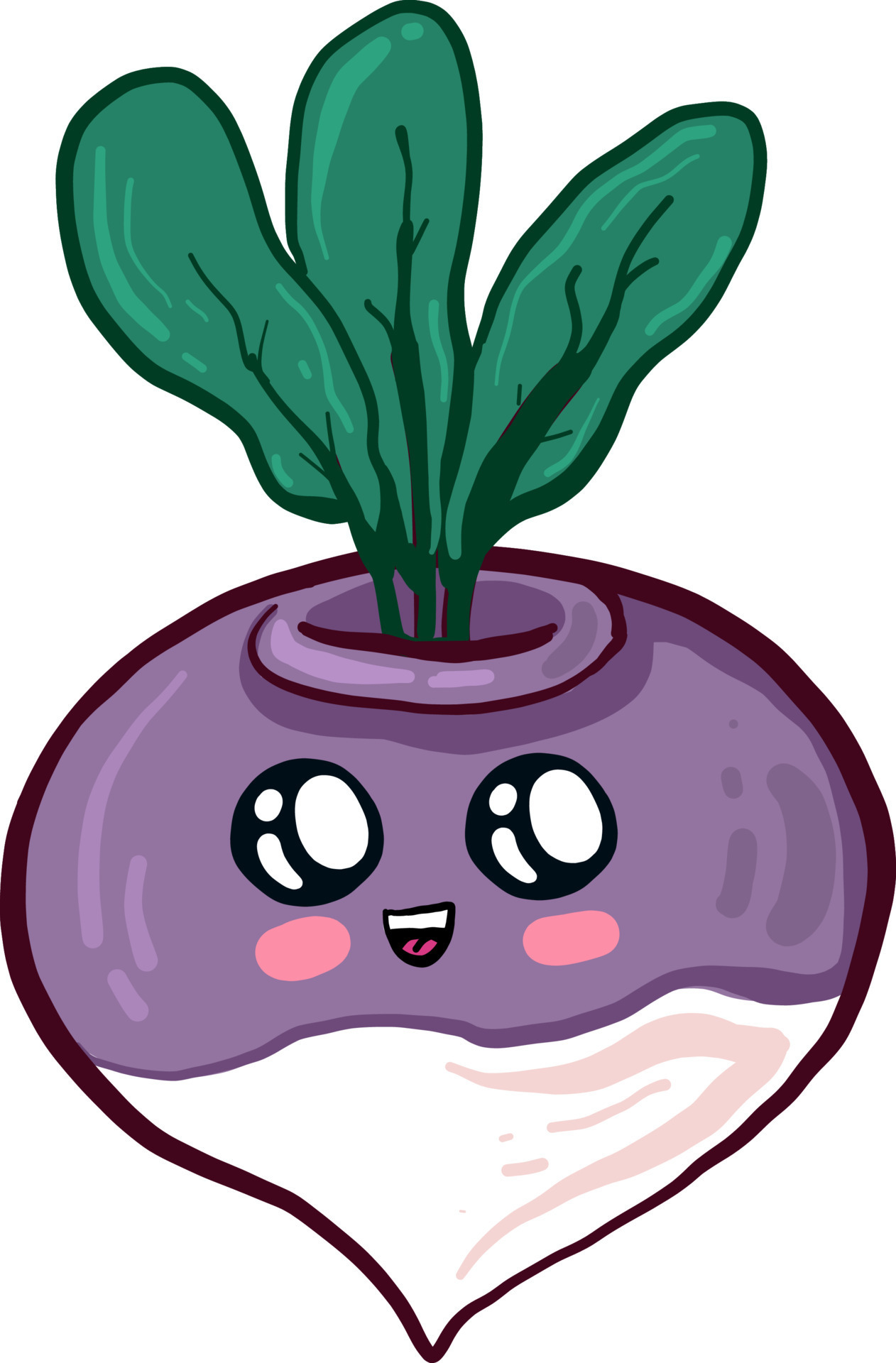 Cute turnip ,illustration,vector on white background 13683977 Vector