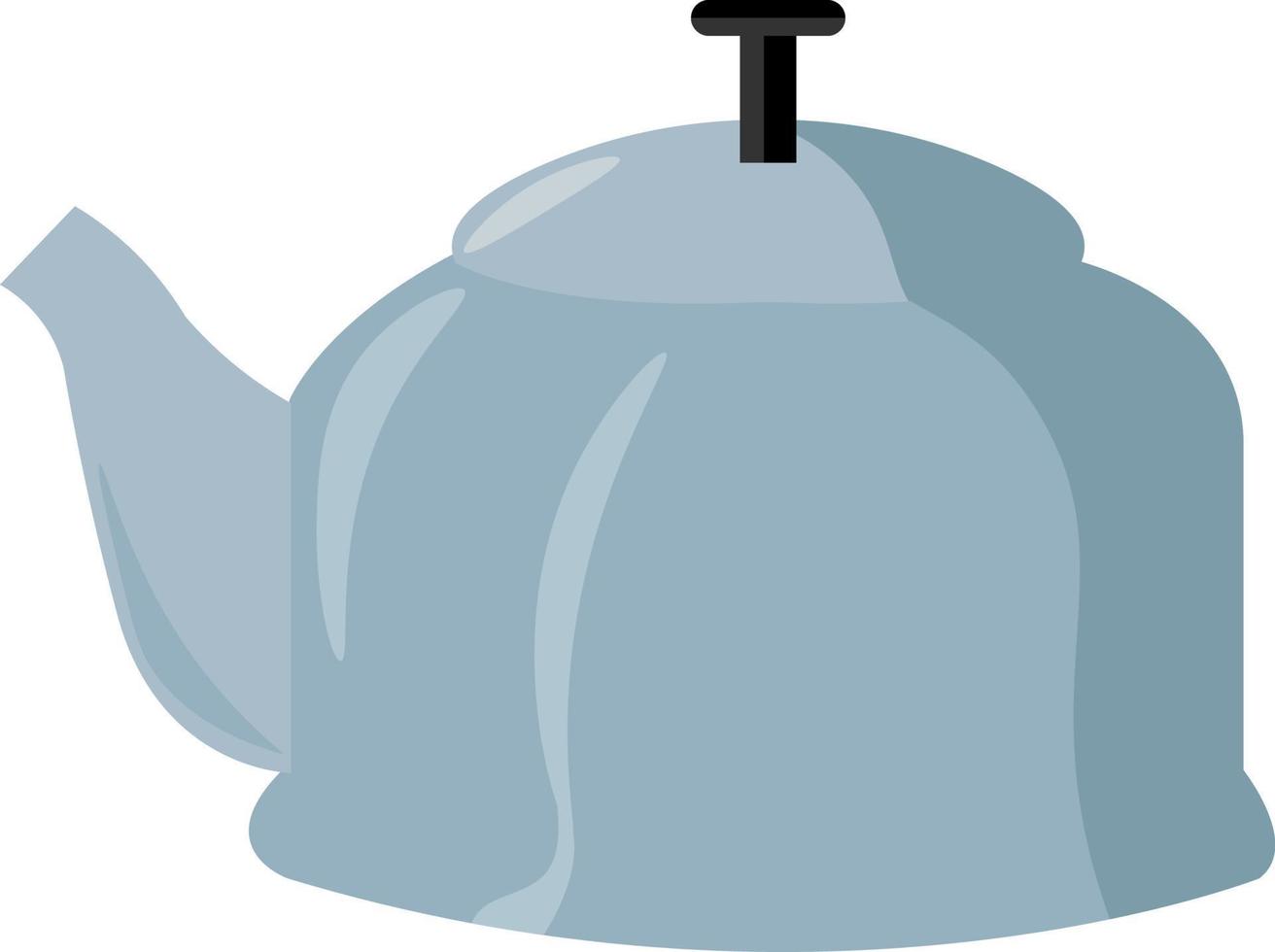 Kettle, illustration, vector on white background.