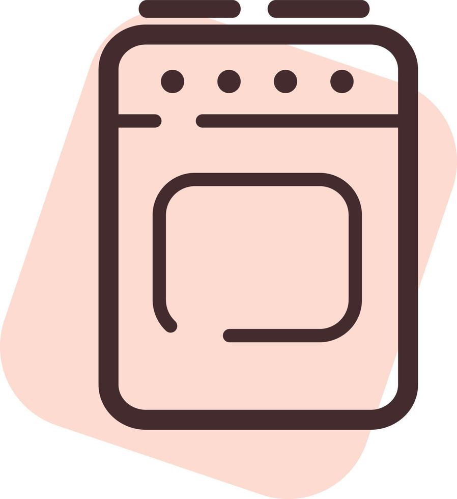 Electric oven, illustration, vector, on a white background. vector