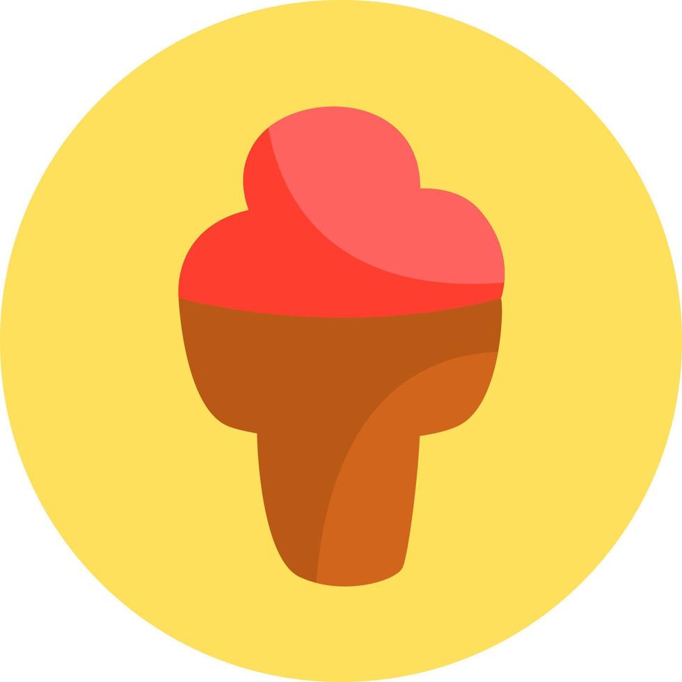 Delicious ice cream, illustration, vector, on a white background. vector