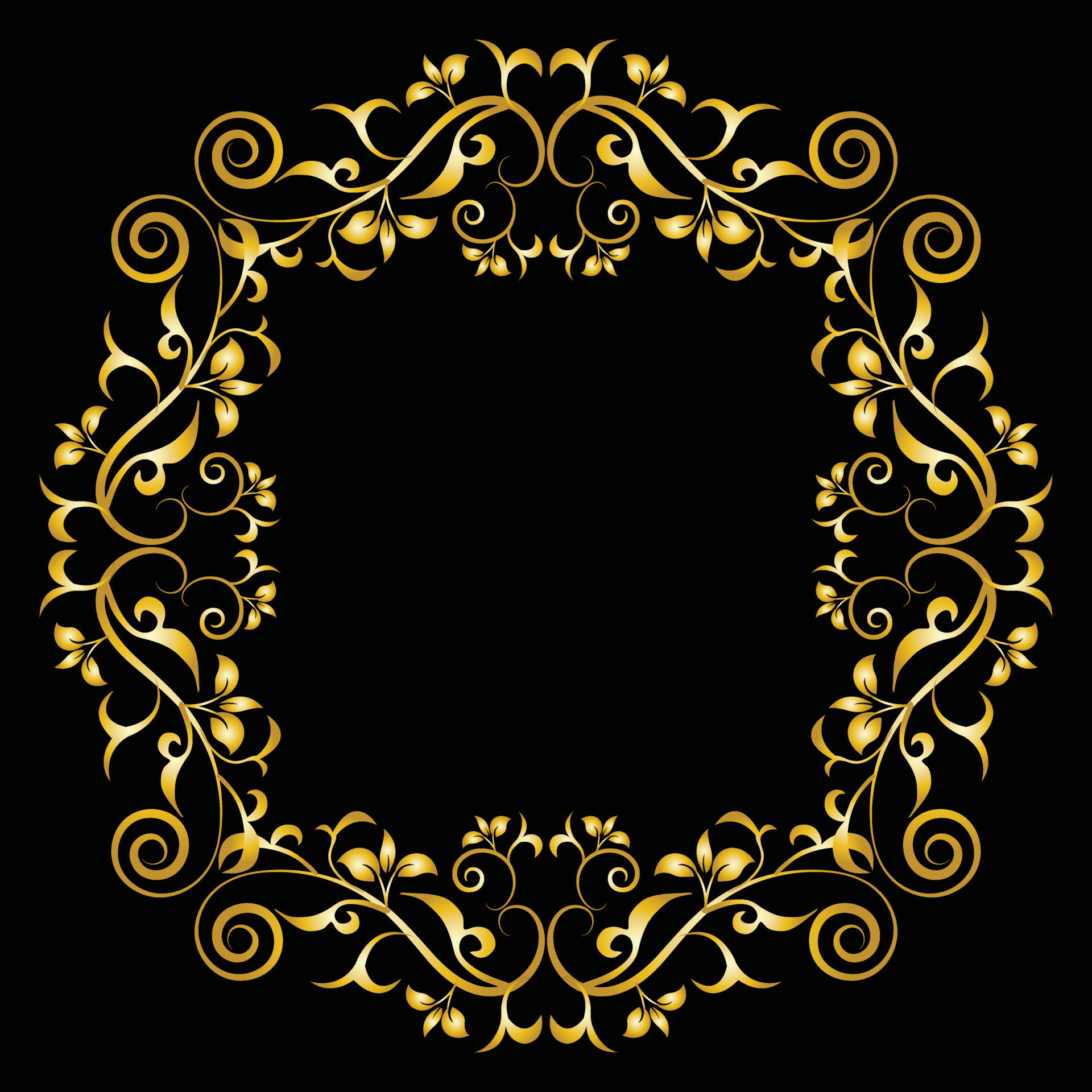 Decorative Frame Elegant Element For Design In Eastern Style