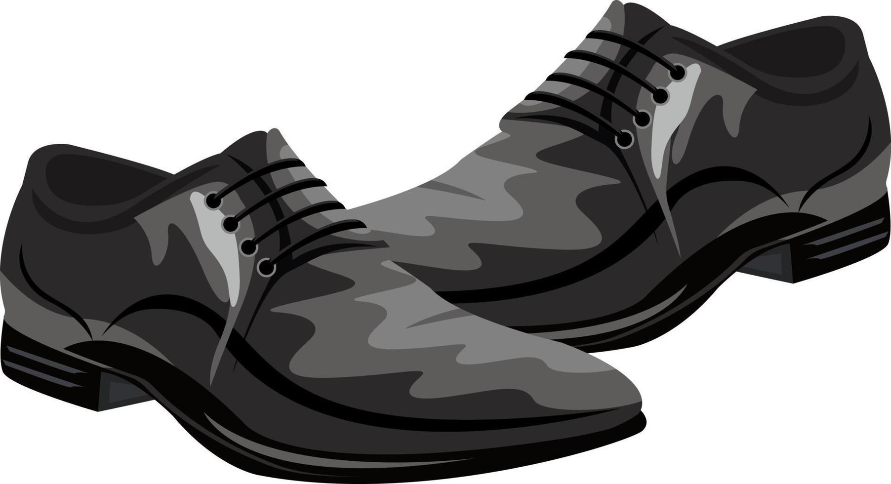 Formal shoes, illustration, vector on white background