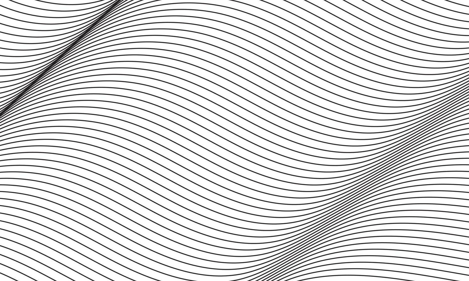 Fondo de líneas de patrón negro moderno abstracto vector