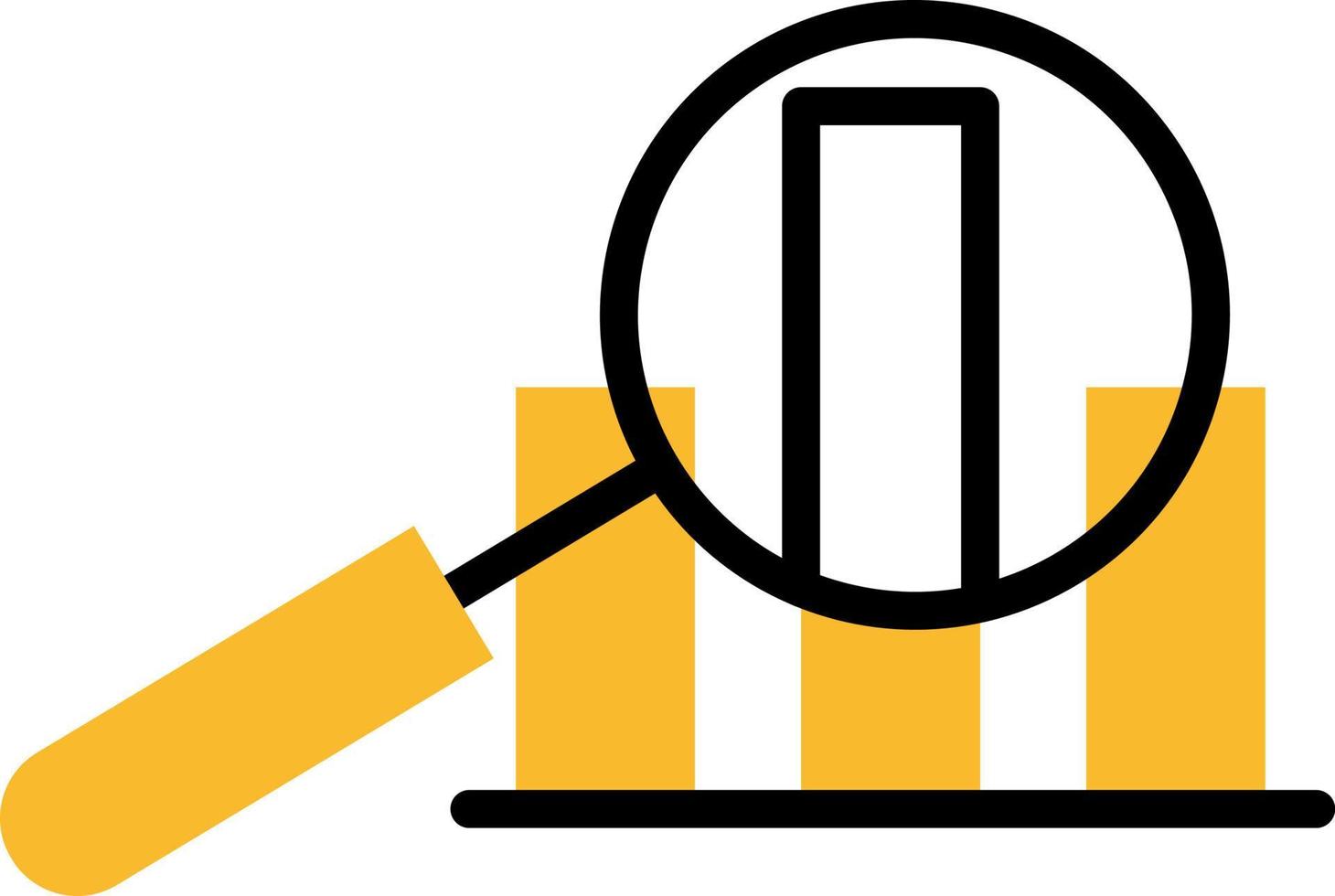 búsqueda de datos, ilustración, vector sobre fondo blanco.