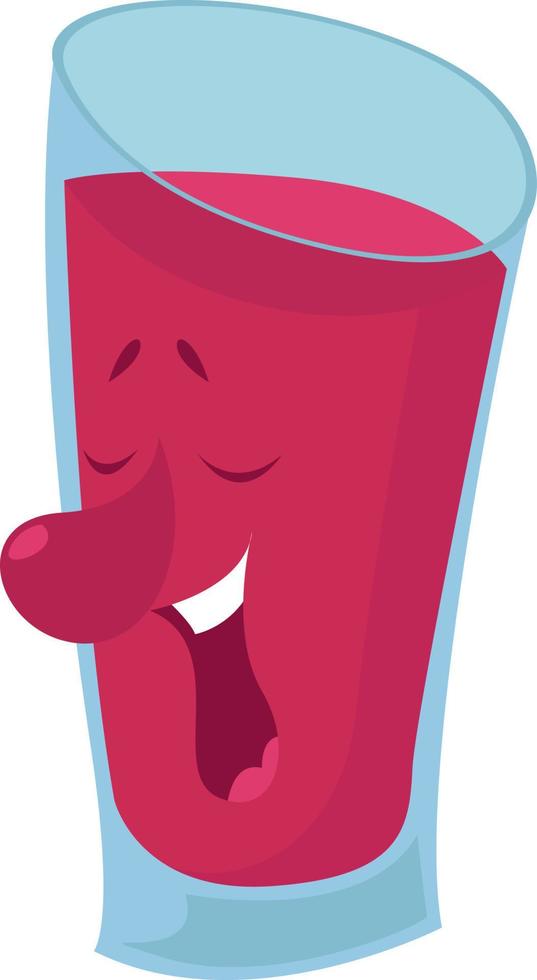 Pink juice ,illustration,vector on white background vector
