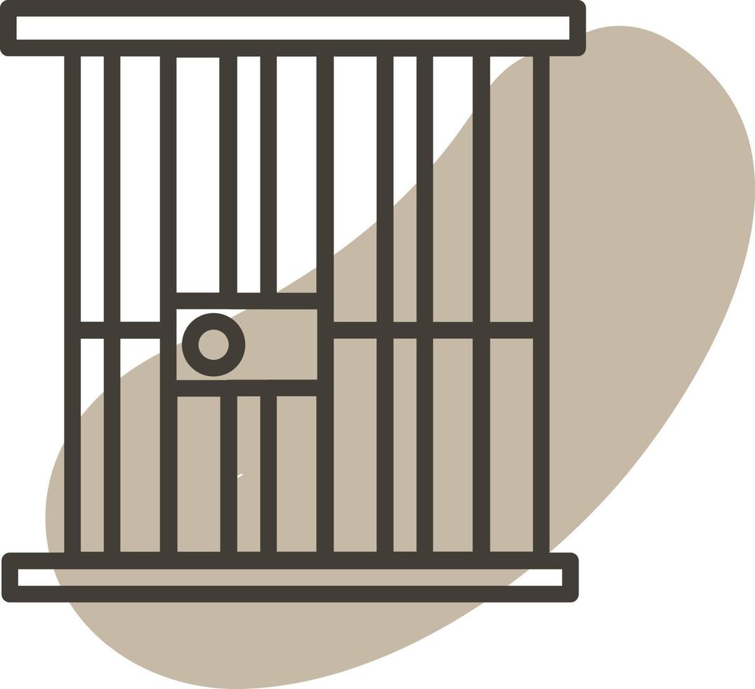 Criminal prison, illustration, vector, on a white background. vector