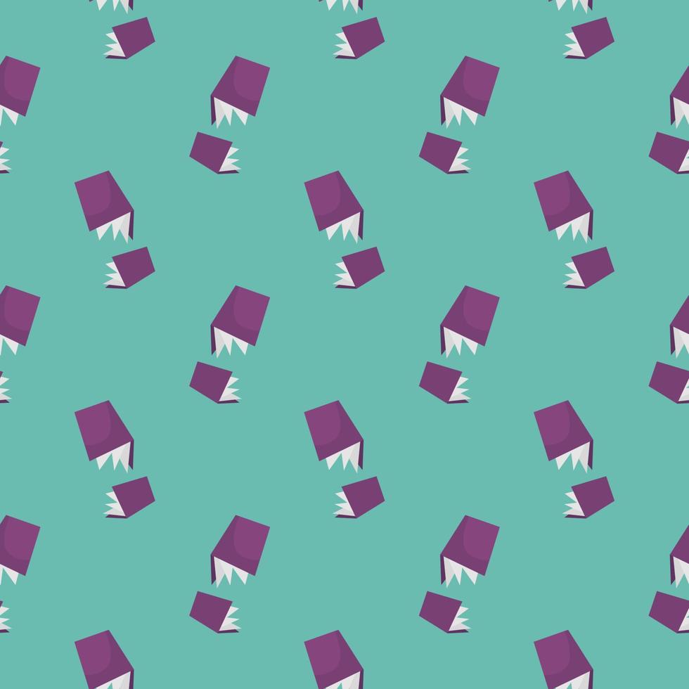 Purple copy books,seamless pattern on blue background. vector