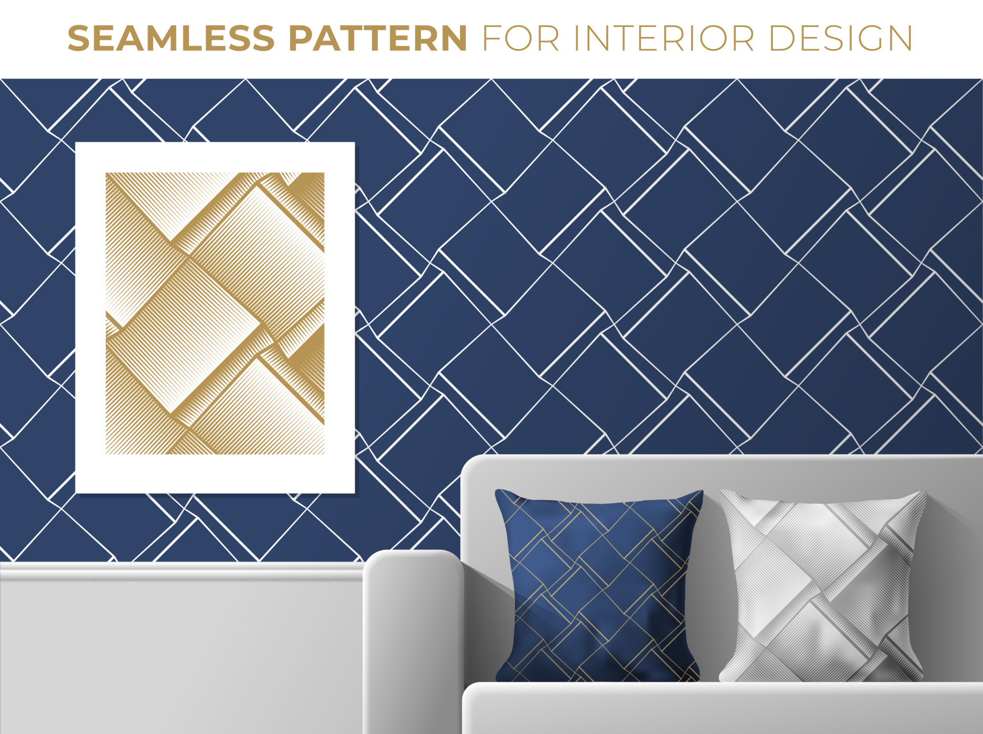 conjunto de patrones geométricos sin fisuras para el diseño de