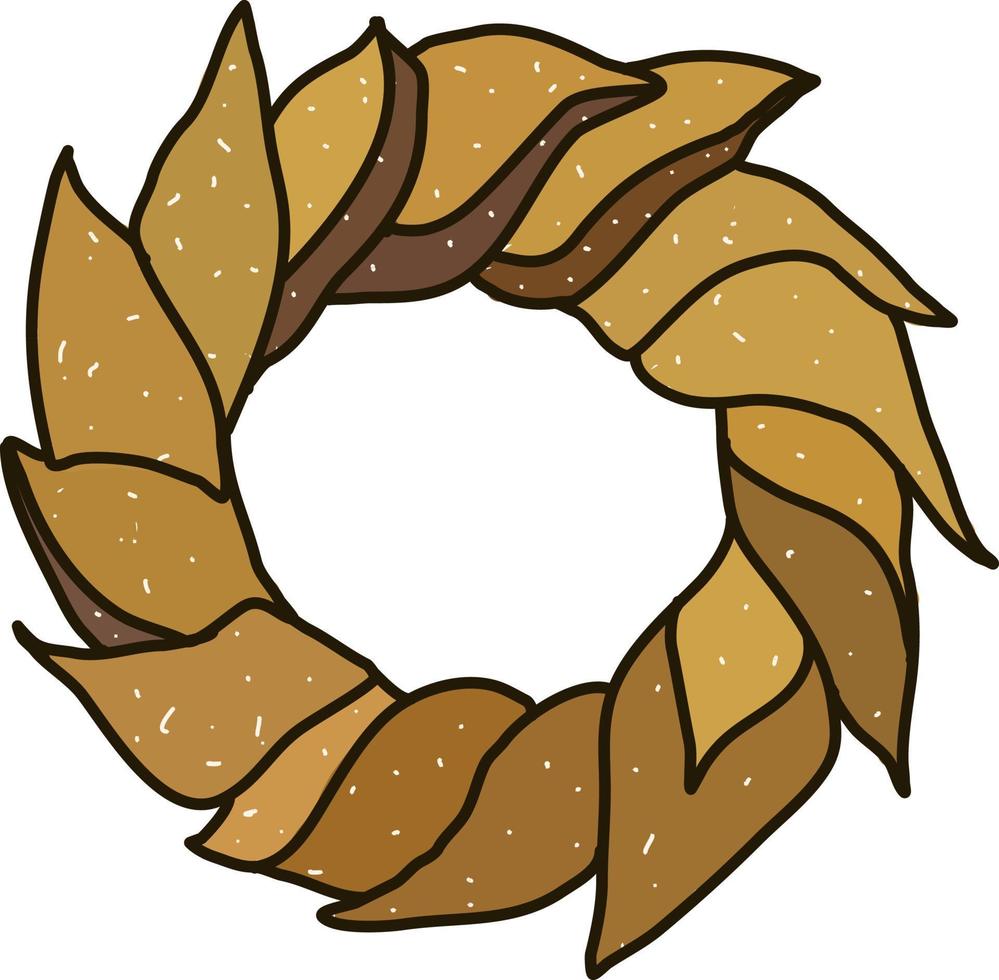 Corona de maíz, ilustración, vector sobre fondo blanco.