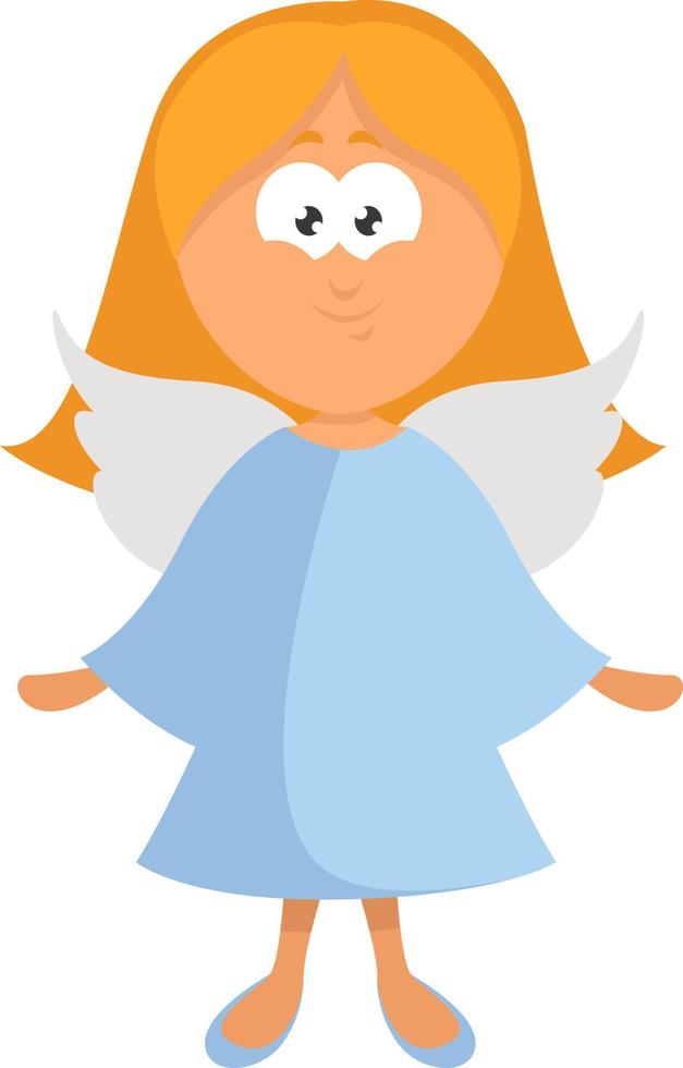 Toy angel, illustration, vector on white background 13684850 Vector Art ...