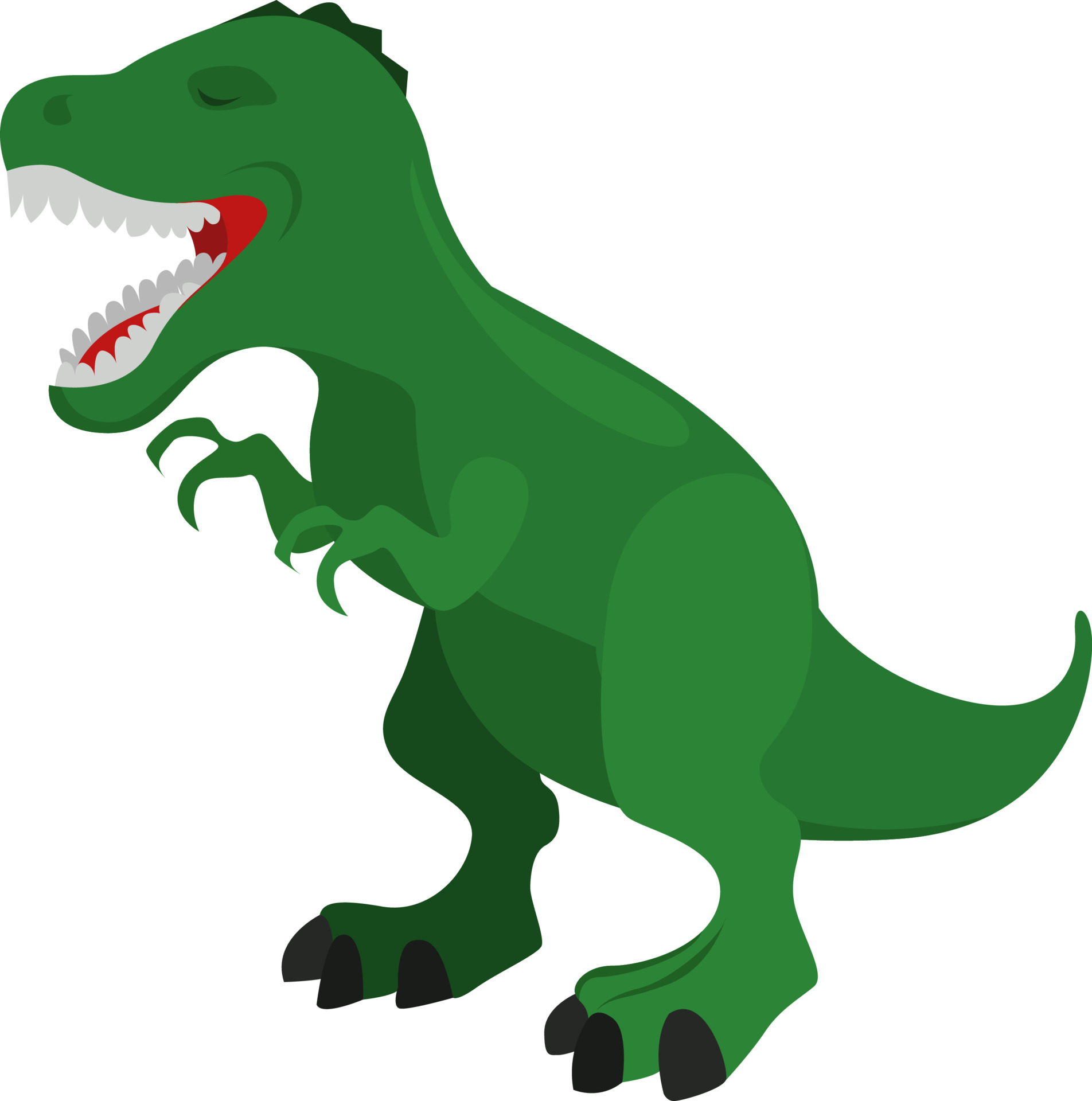 Green dinosaur, illustration, vector on white background 13684931 ...