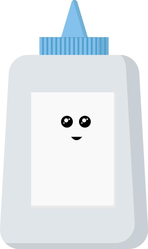 Happy glue, illustration, vector on white background.