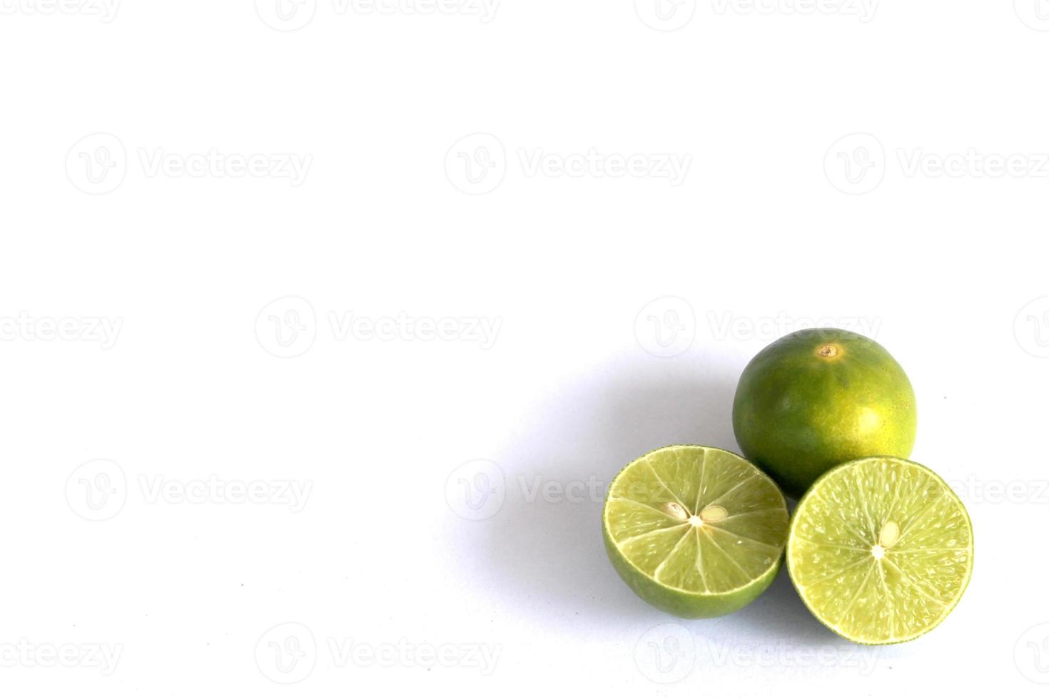 Lime isolated on white background photo