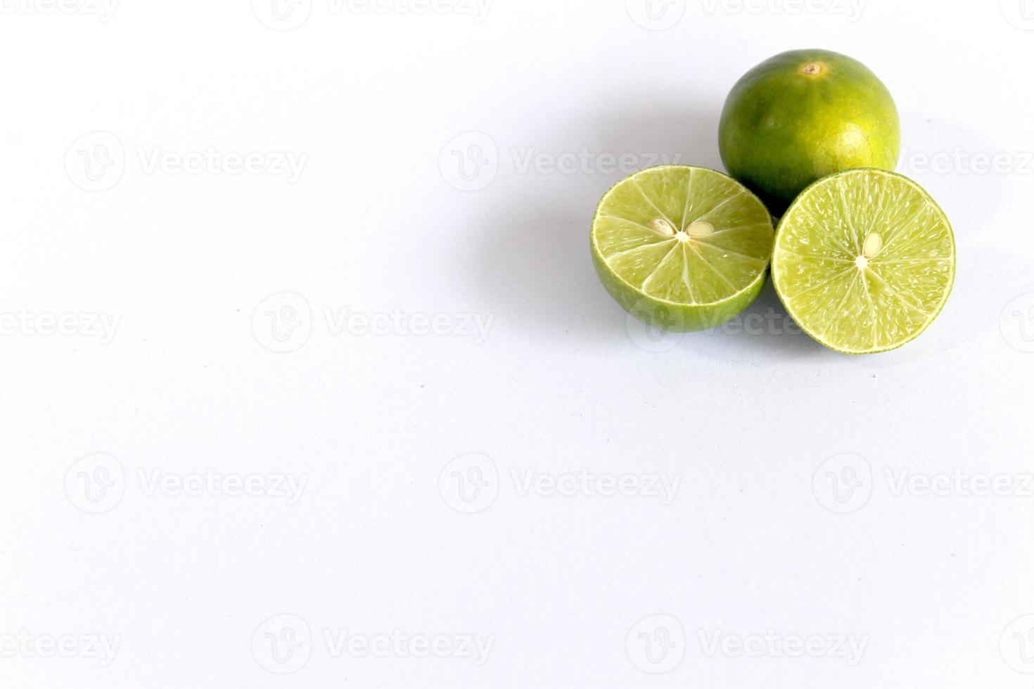 Lime isolated on white background photo