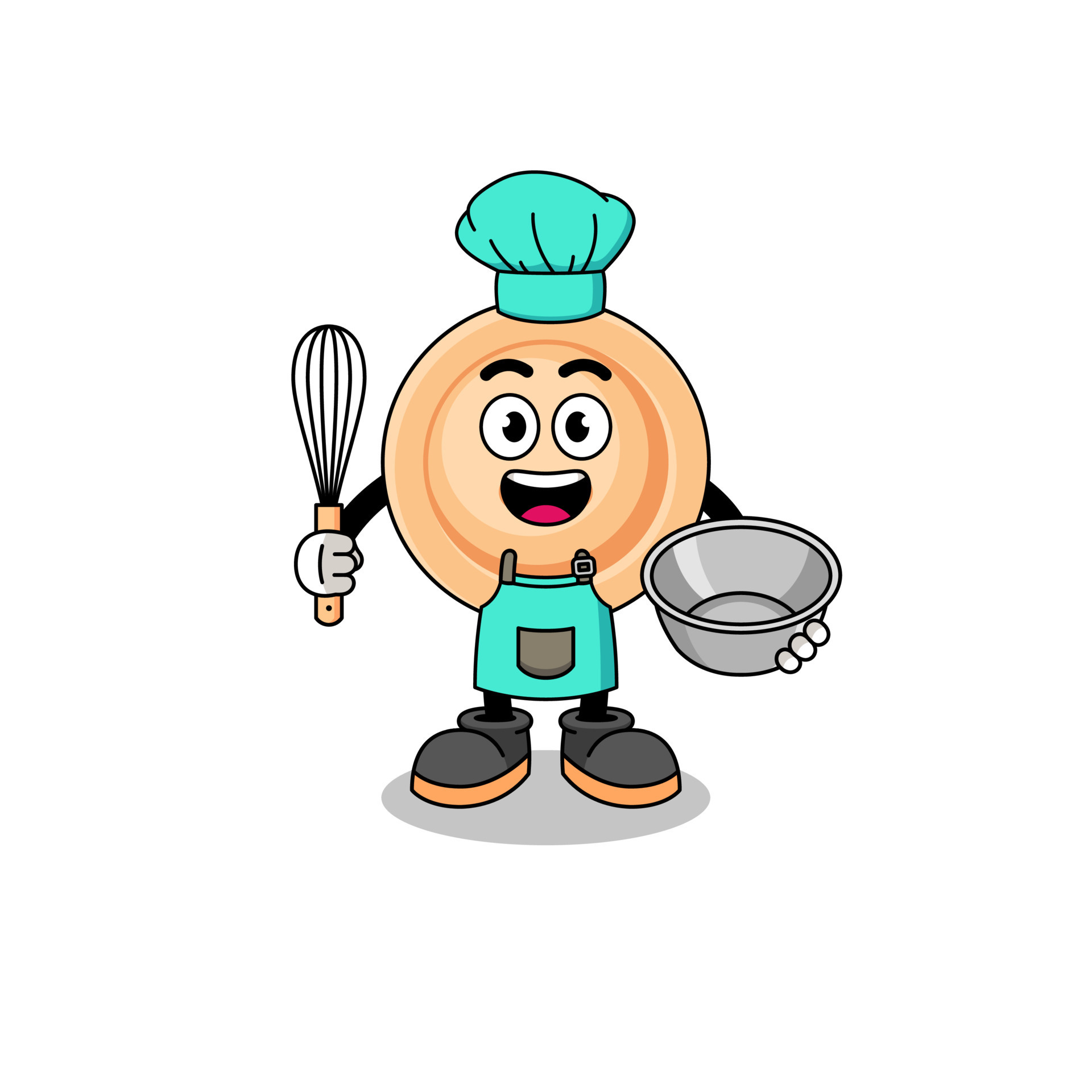 Illustration of button as a bakery chef 13685629 Vector Art at Vecteezy