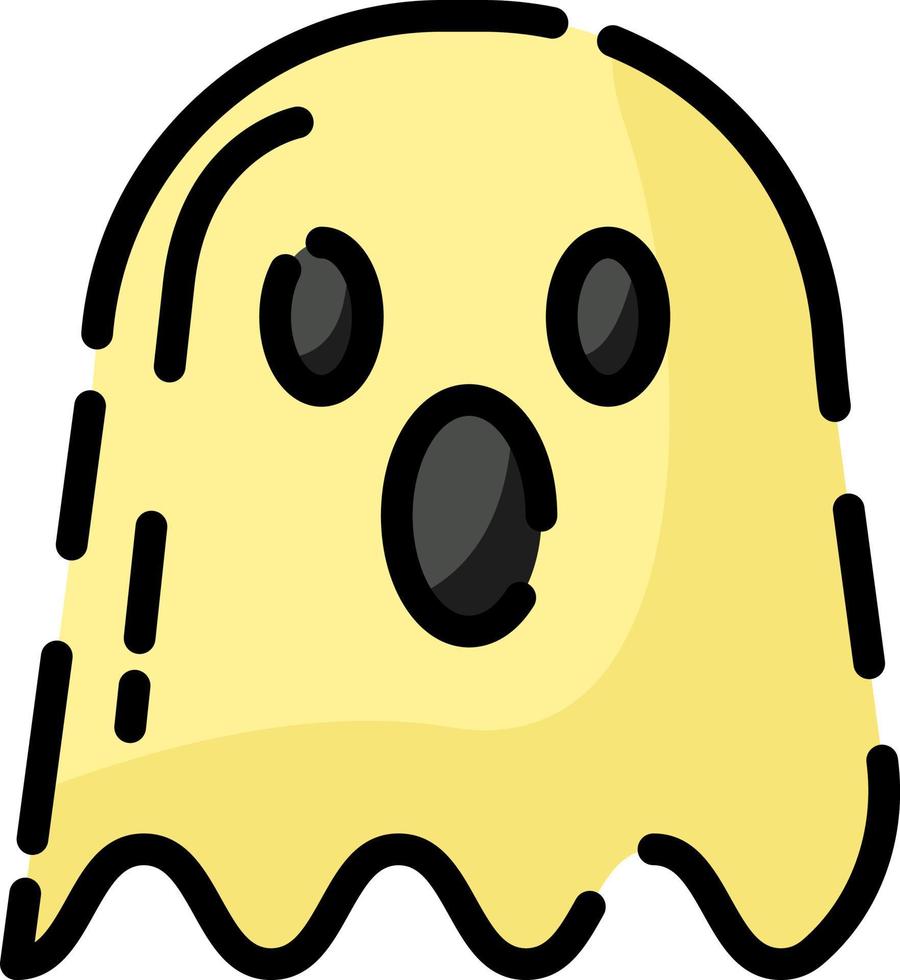 Halloween ghost, illustration, vector on a white background.