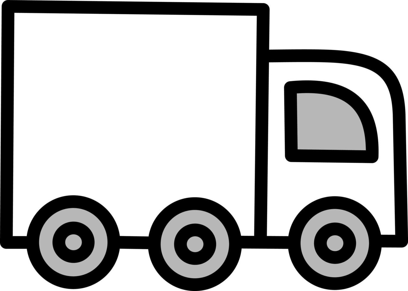 Transport truck, illustration, vector on a white background.