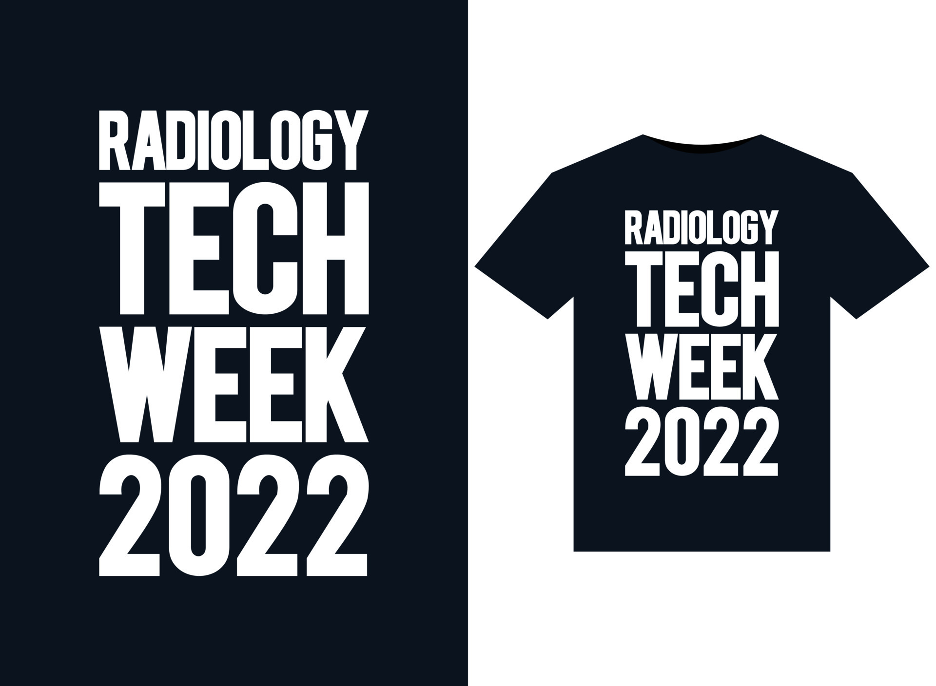 Radiology Tech Week 2022 illustrations for printready TShirts design