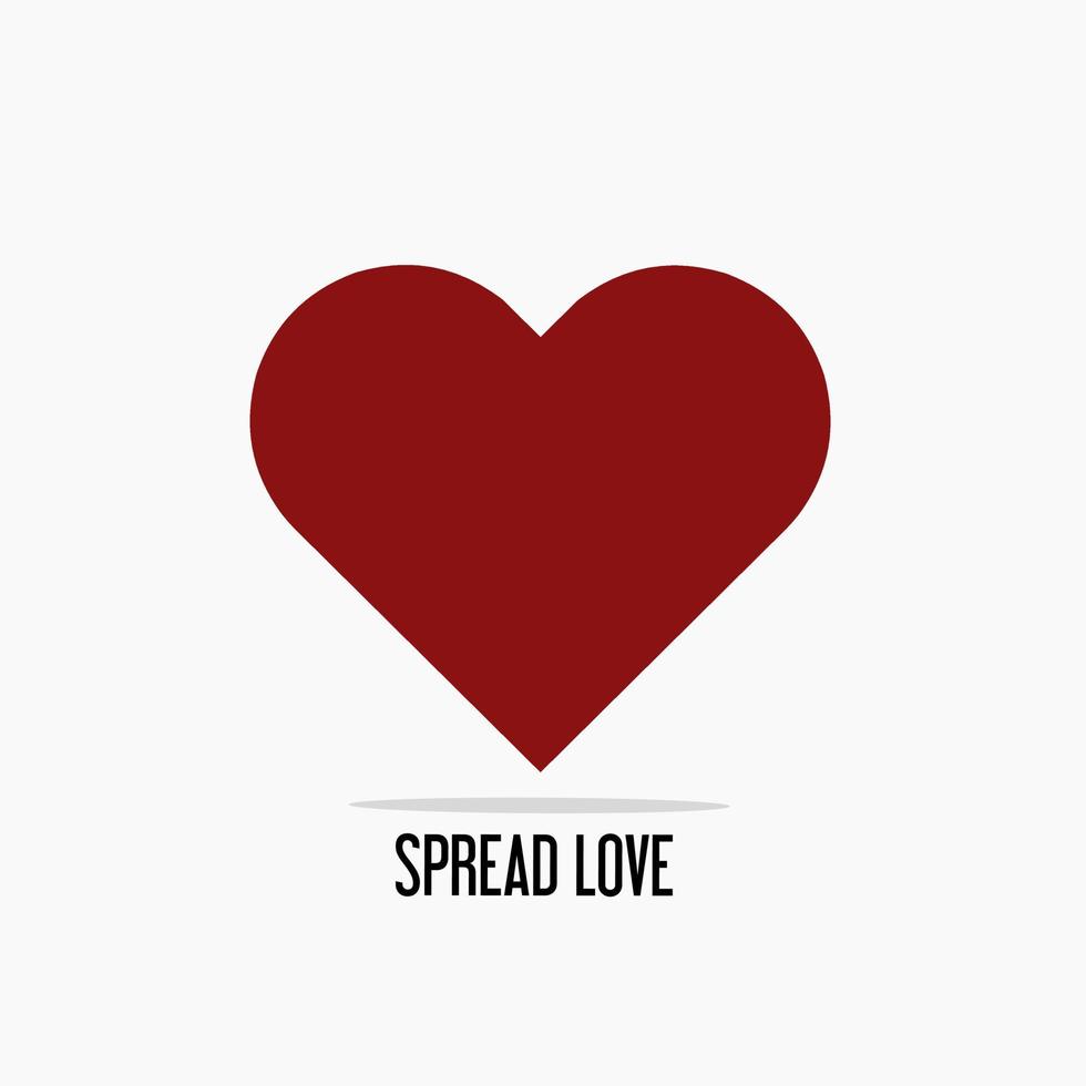 illustration vector of love,spread love,perfect for print,etc.