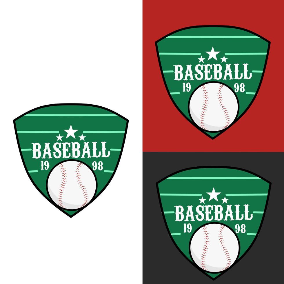 vector de ilustración de símbolo de béisbol, emblema, perfecto para impresión, afiche, etc.