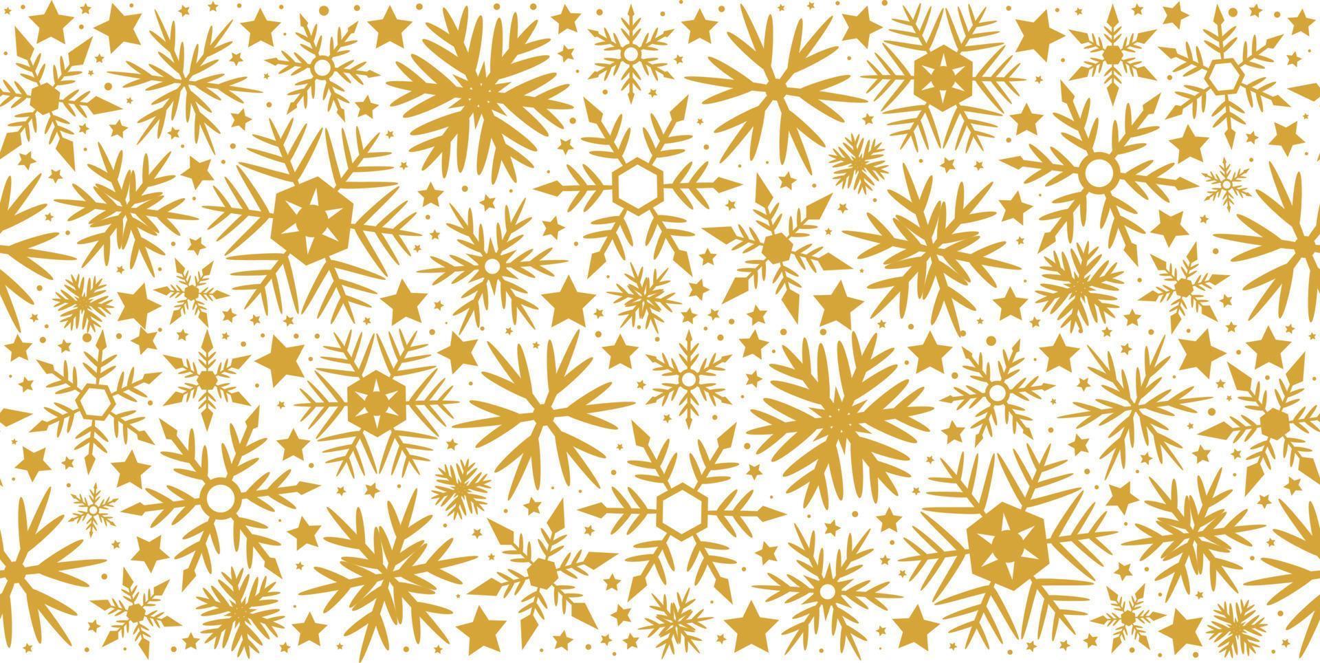 Snowflakes seamless pattern for decoration for Christmas design. vector