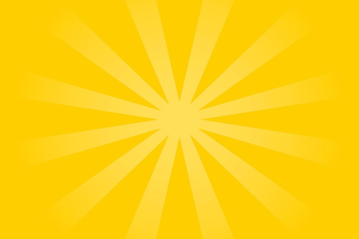 Background with rotating ornaments in bright yellow color. Vector illustration