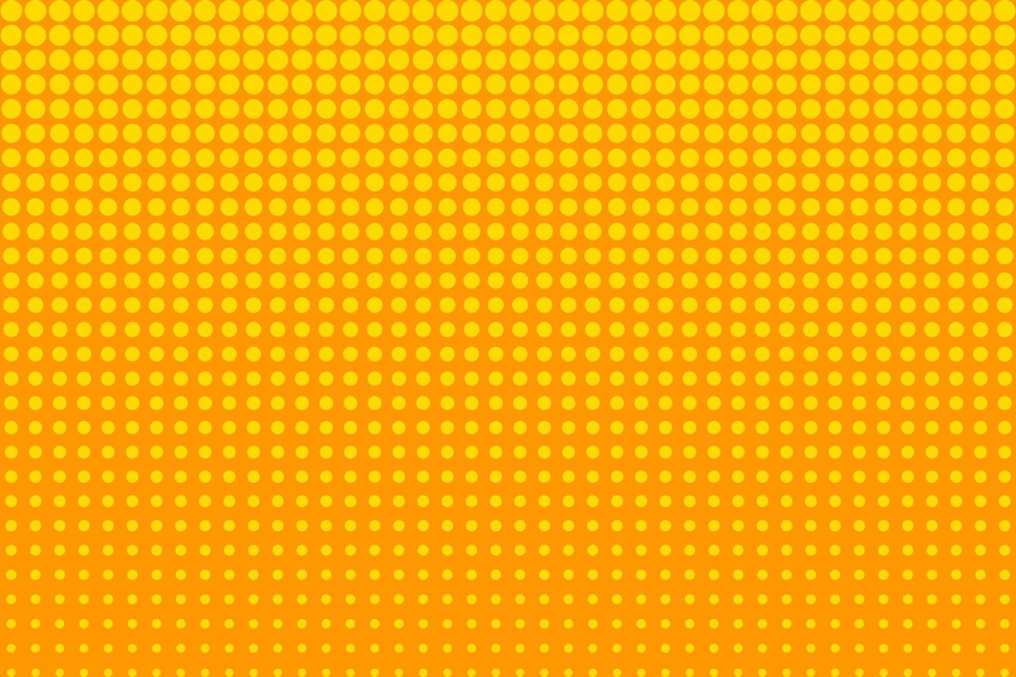 Comic book orange background, halftone dots texture in retro style vector