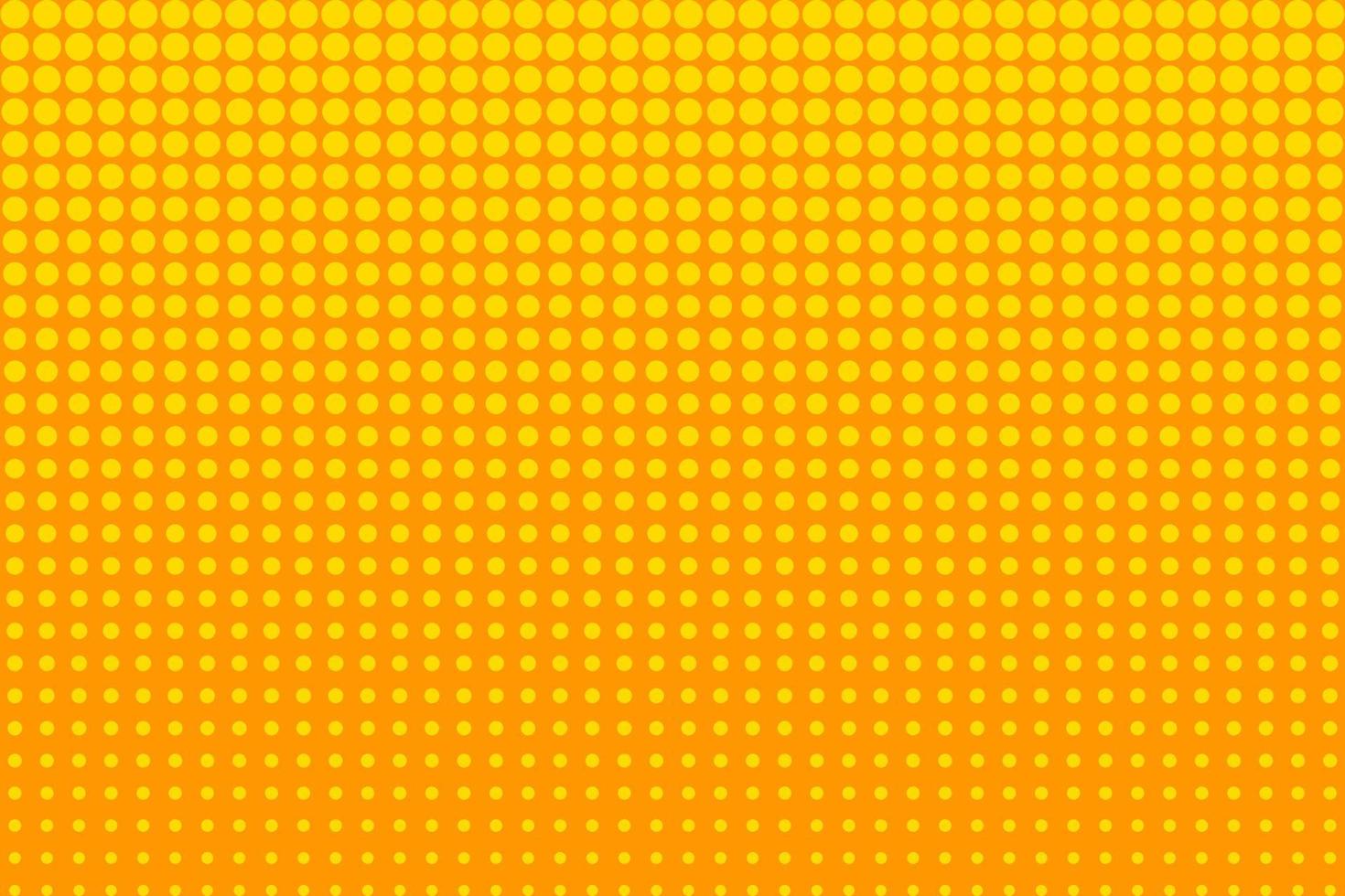 Comic book orange background, halftone dots texture in retro style vector