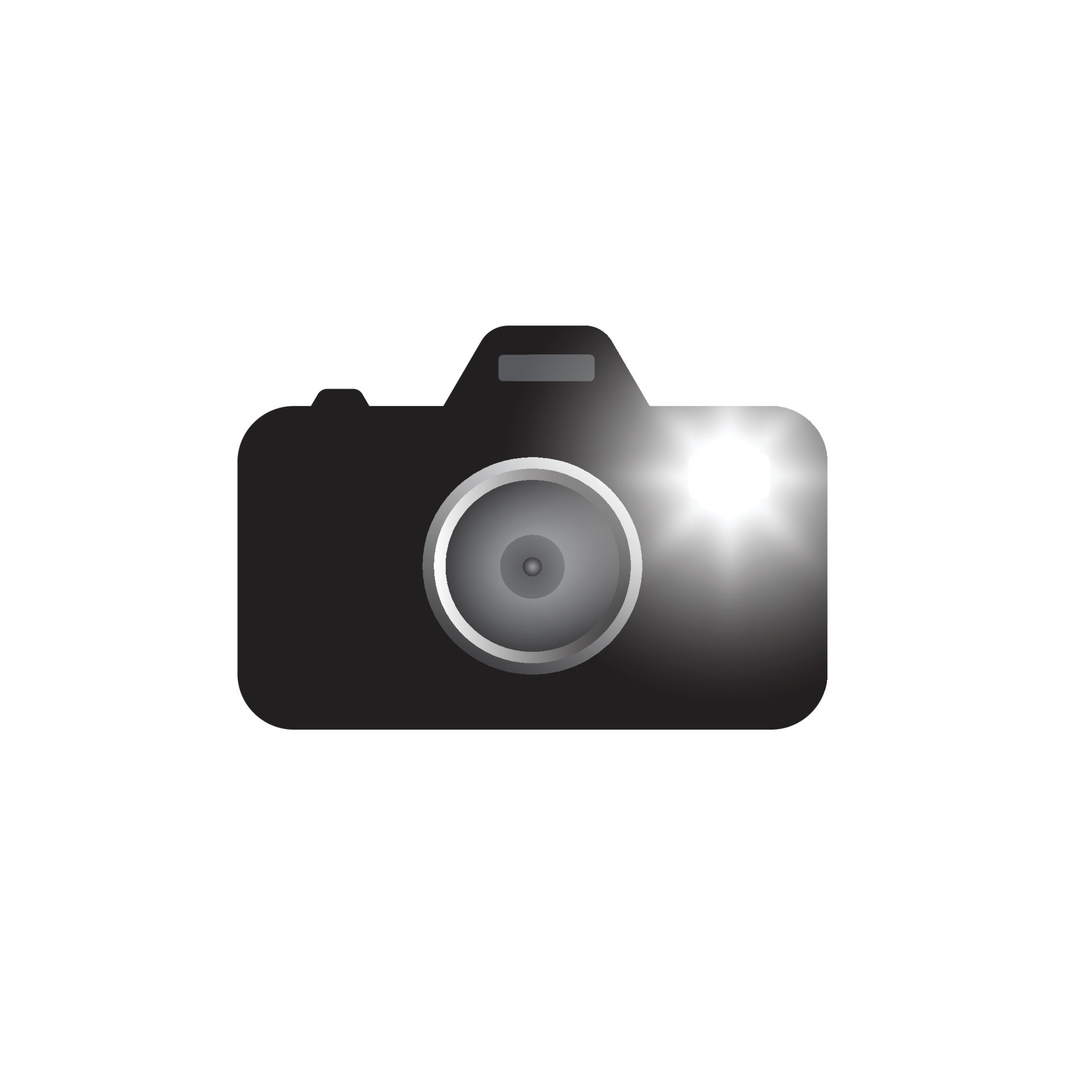 Camera icon with flash, DSLR camera flash icon vector 13686775 Vector