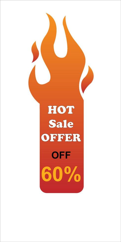 Hot sale offer label design vector illustration.