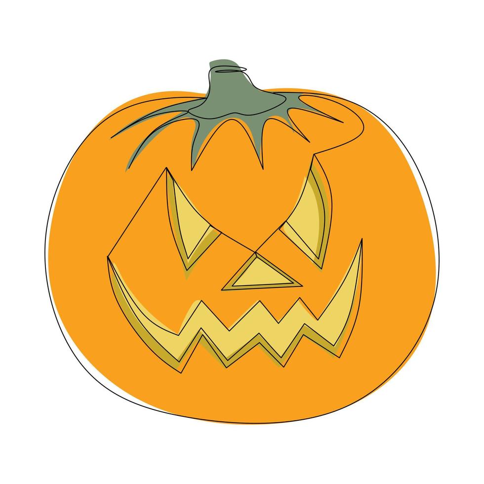 ilustración de calabaza de halloween vector