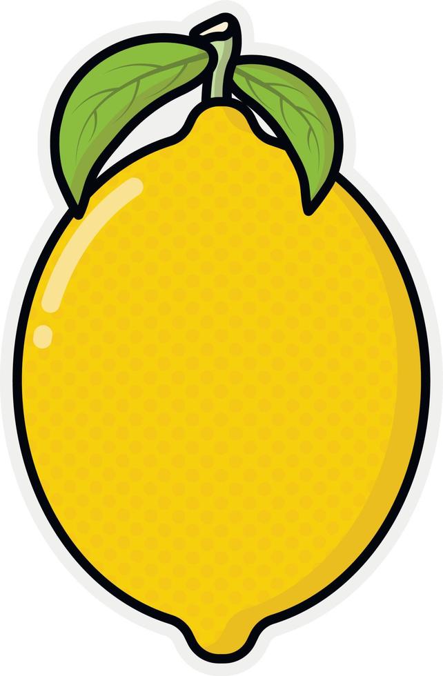 Juicy, fresh and sour lemon vector