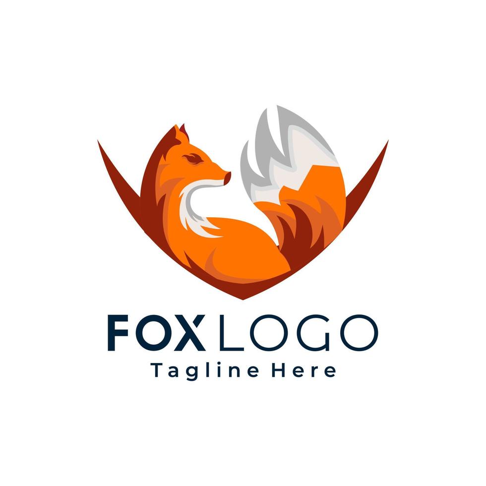 Foxes vector mascot illustration