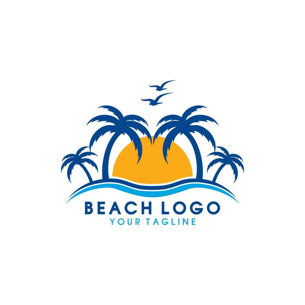 Beach premium vector logo