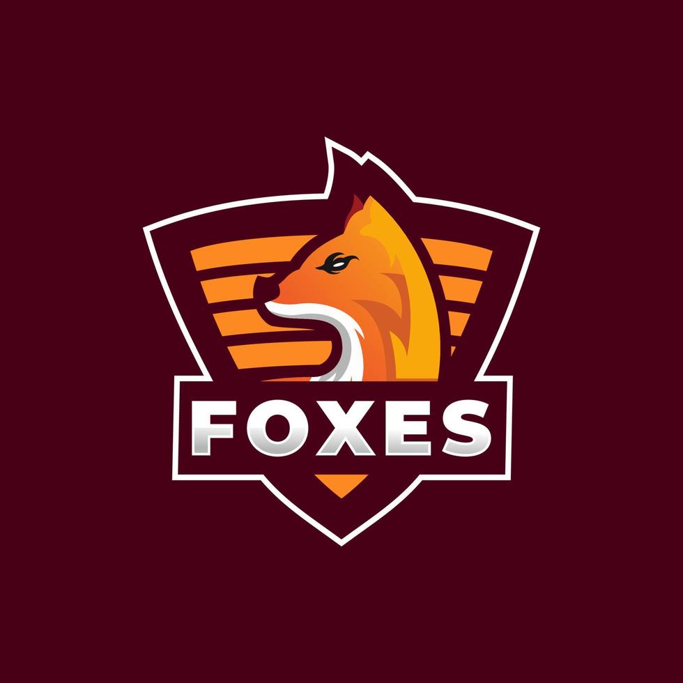 Foxes vector mascot illustration