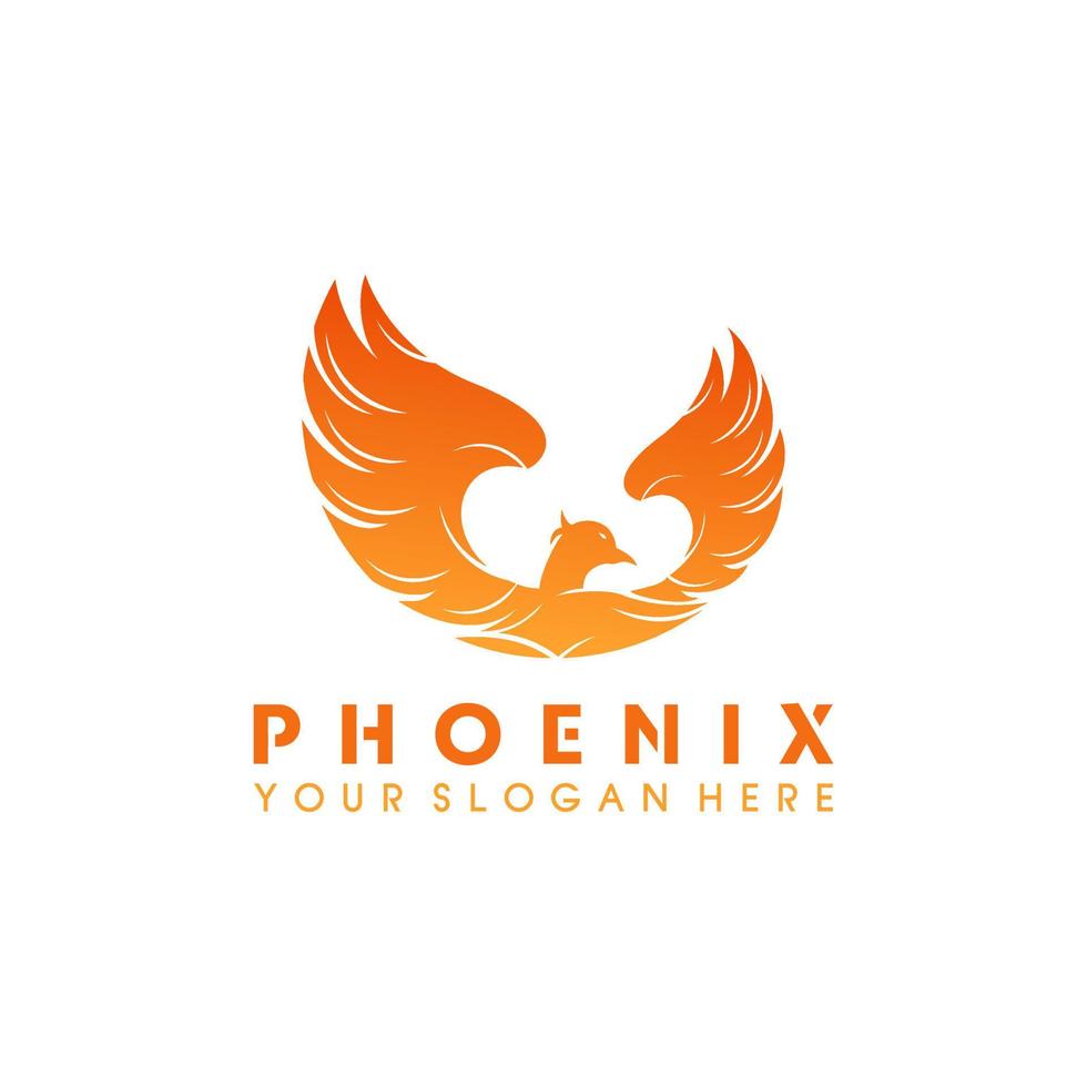Phoenix wings vector logo premium quality
