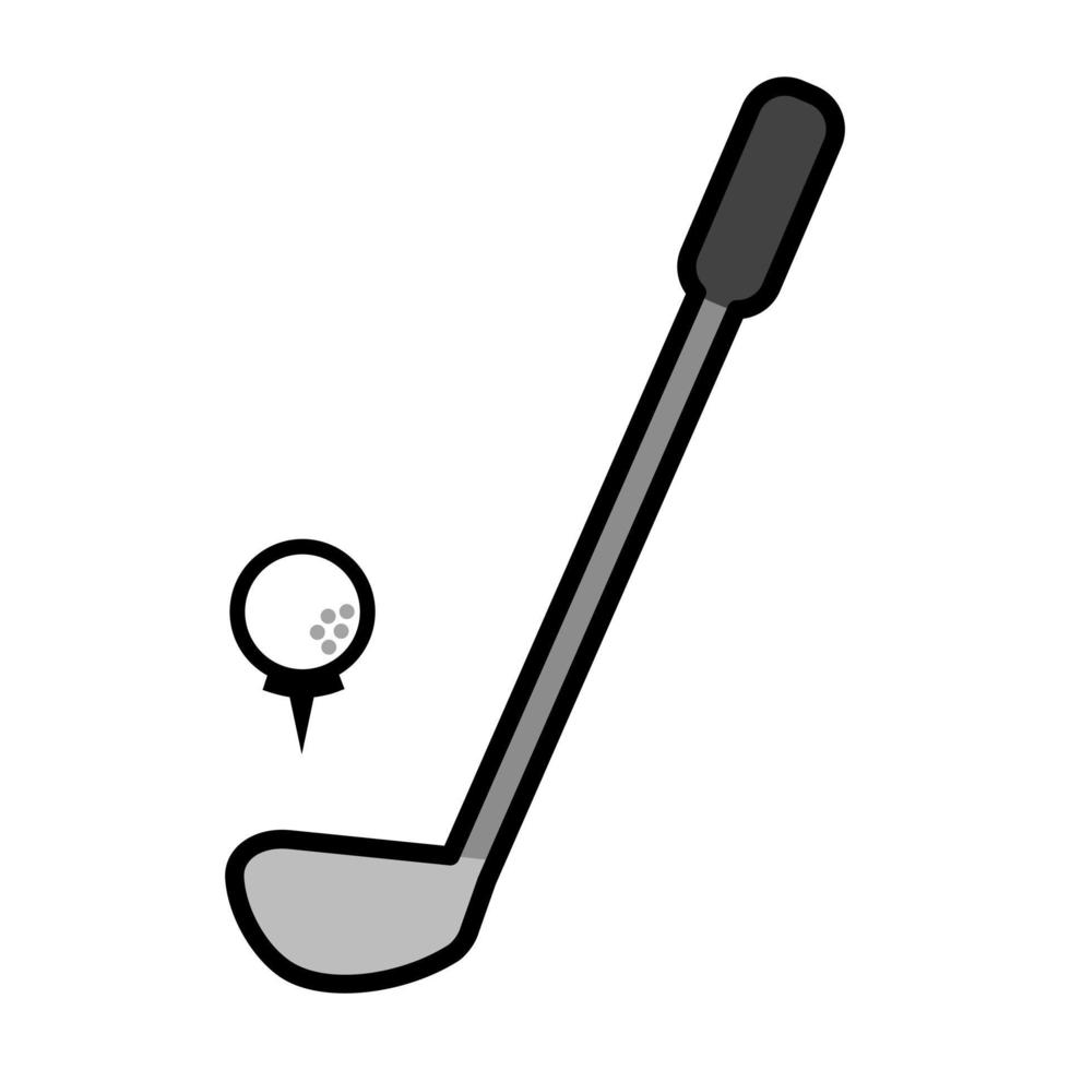 golf stick icon vector