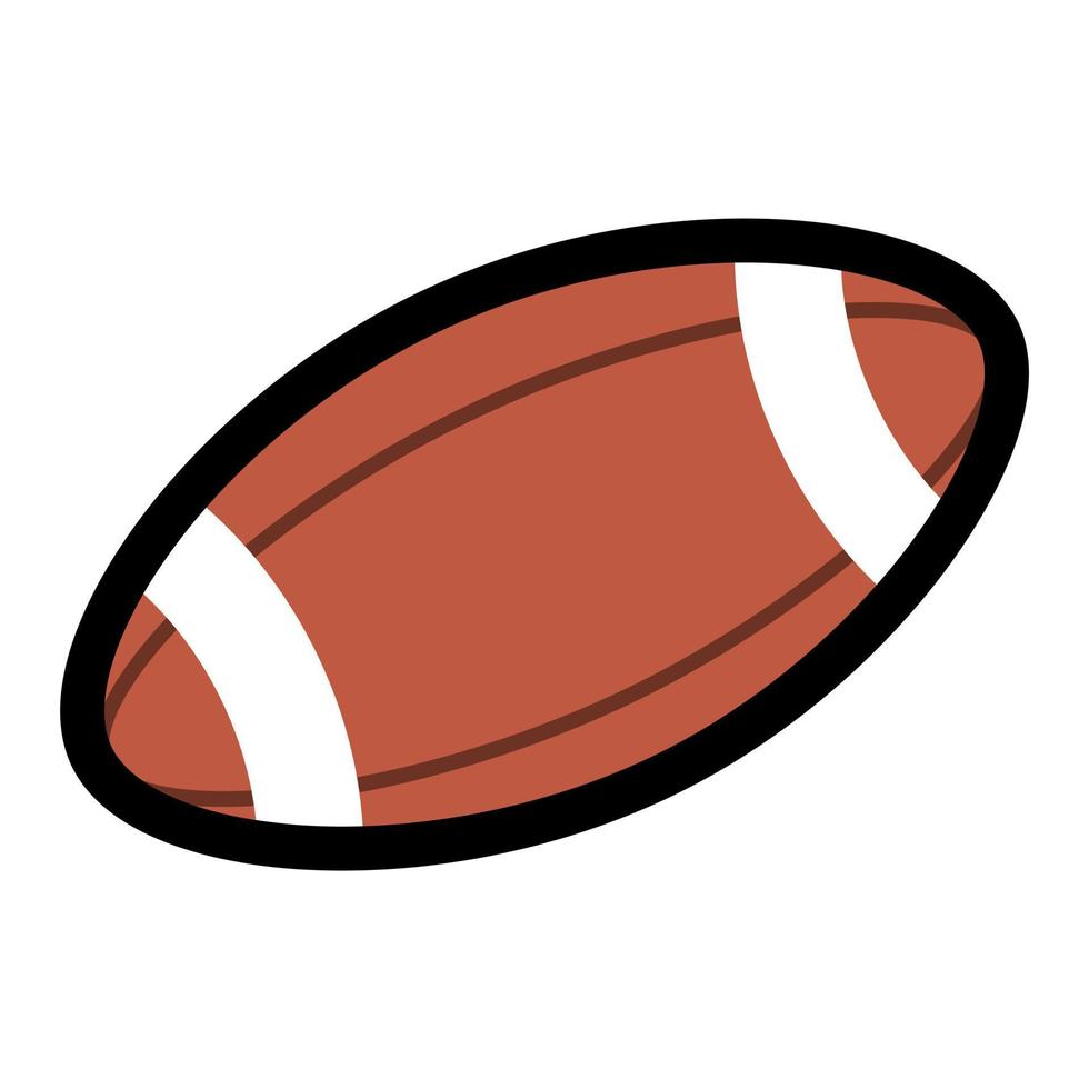 rugby ball icon vector