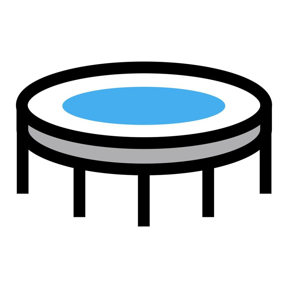 vector de icono de trampolín