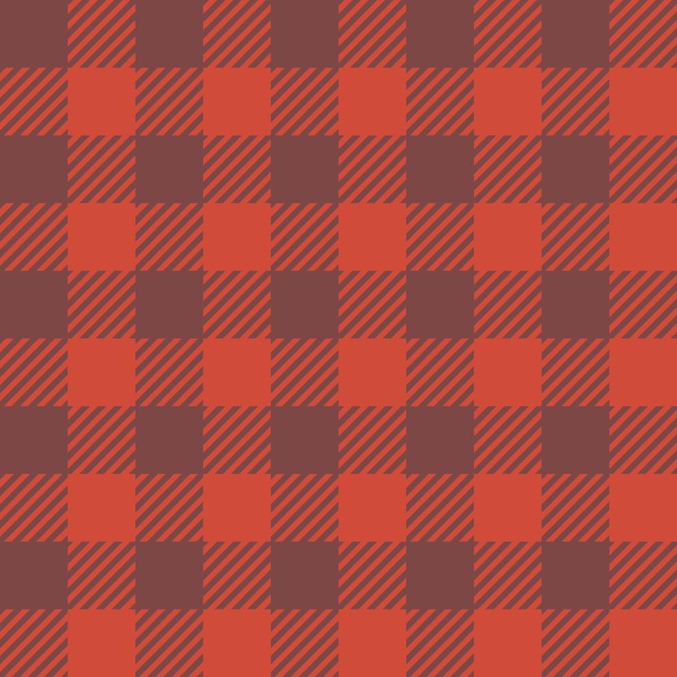 Classic Buffalo Plaid Lumberjack ornament seamless pattern background. Grey and orange autumnal fall checkered pattern, flannel fabric shirt print. November tartan backdrop. vector