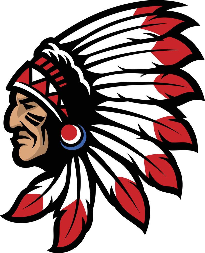 vector illustration of indian mascot 13687197 Vector Art at Vecteezy