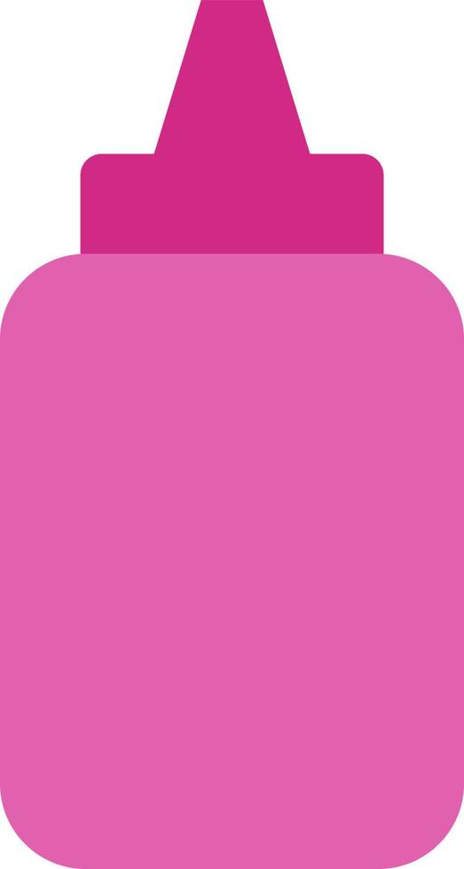 Pink ketchup, illustration, vector on a white background.