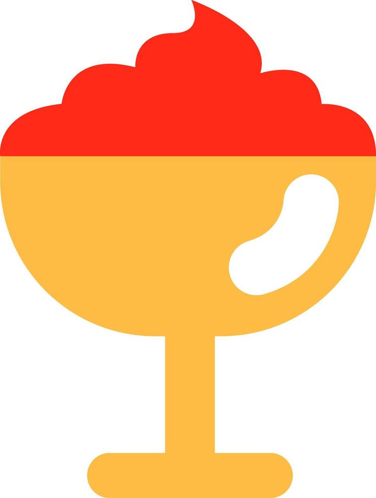 Baby ice cream, illustration, vector on a white background.