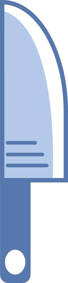 Kitchen knife, illustration, vector on white background.