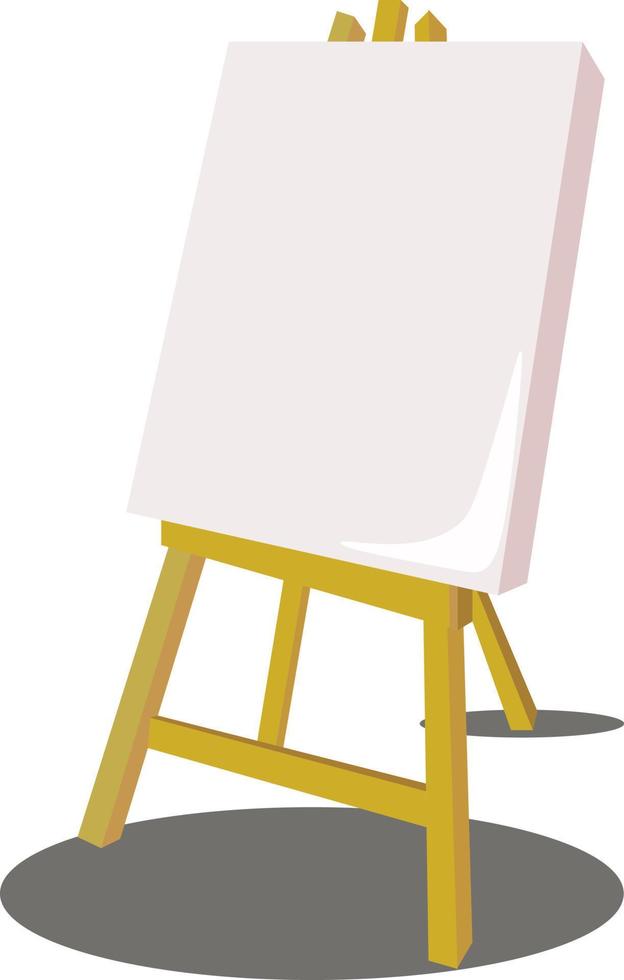 Easel, illustration, vector on white background.